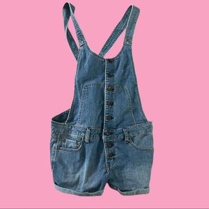 Free People Denim Overalls/Shorts Size 28